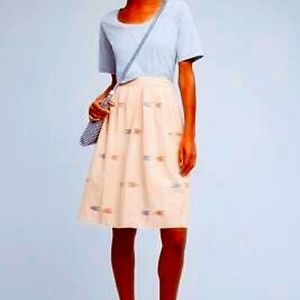 Anthropologie The Odells Berdine Ikat Skirt M